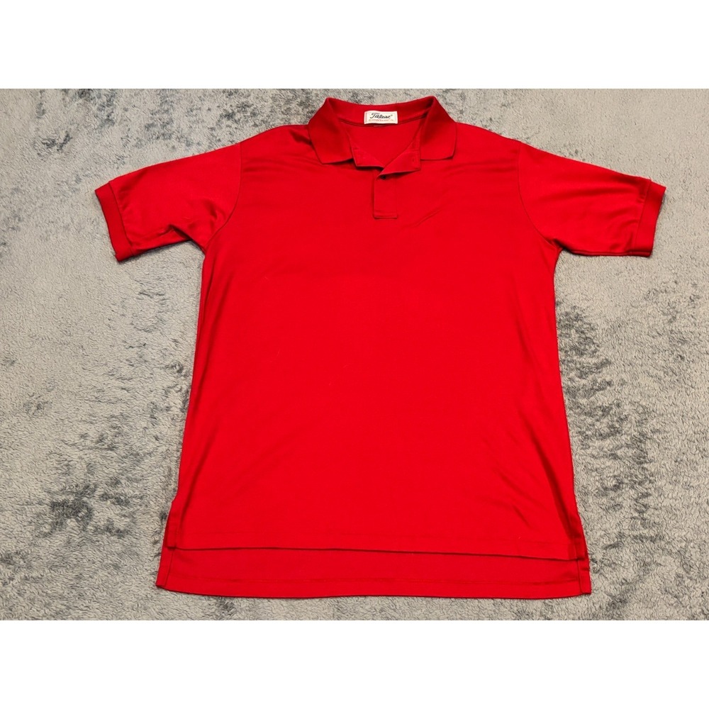 Vintage Titleist By Corbin Polo Shirt Mens XL Red Golf Performance Active